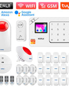 KERUI W181 Wireless WiFi GSM Burglar Alarms Home Alarm System 433MHZ Tuya Smart Life App for Home Security Protection Alexa