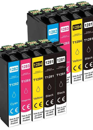 T1281 Ink Cartrige For Epson T 1281-1284 T1281XL Compatible Stylus S22 SX125 SX130 SX230 SX235W SX445W Printer T12XL