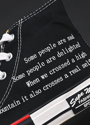 Men's Casual High-Top Sneakers Canvas Rubber School Shoes Tenis Boys Platform Sneakers Women's Shoes