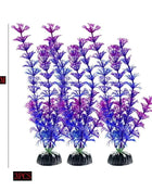 Artificial Aquarium Decor Plants Water Weeds Ornament Aquatic Fish Tank Simulation Grass Flower Decoration Accessories