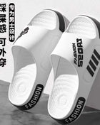 Pantofole da uomo di grandi dimensioni 48-49 Pantofole da casa estive con suola piatta per donna Uomo Open Toe Trend Slides Coppia scarpe da spiaggia leggere Sandali