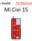 For Xiaomi Poco F5 F6 M6 X6 Pro Mi Civi 1S 2 3 4G LCD Display Back Cover Housing Sticker Tape Adhesive Parts