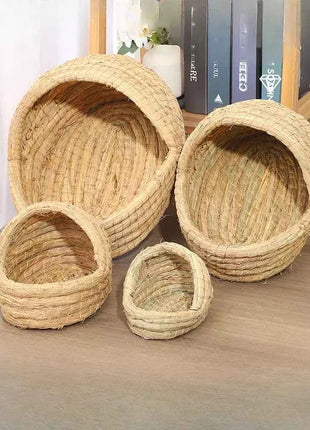 Grass Woven Bird Nest Rabbit Grass Nest Grass Mat Hamster Accessories Slippers Rabbit Nest Rabbit Winter Warm Pet Supplies