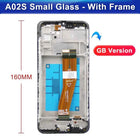 OEM For Samsung Galaxy A02s A025 Display Touch Screen Digitizer Assembly Panel Phone LCD Display Screen Replacement With Frame