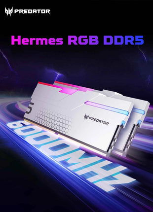 ACER PREDATOR  RGB DDR5 RAM Memory 32GB(2x16GB) 6000MHz, CL28, Gaming Computer Memory Compatible with XMP 3.0/AMD EXPO