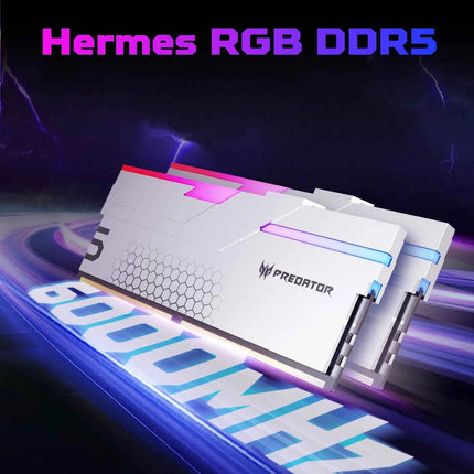 ACER PREDATOR  RGB DDR5 RAM Memory 32GB(2x16GB) 6000MHz, CL28, Gaming Computer Memory Compatible with XMP 3.0/AMD EXPO