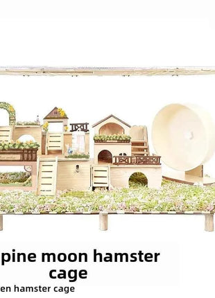 80cm Hamster Cage Large Spacious Habitat for Syrian Dwarf Hamsters Luxury Modular Acrylic Rodent Mansion Deluxe Pet Enclosure