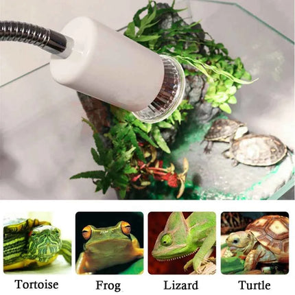 UVA+UVB 3.0 Reptile lamp Set with Clip-on Bulb Lamp Holder Turtle Basking UV Heating Lamp Kit Tortoises Light Lizards Lighting