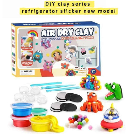 Argilla Modellabile Ultra Leggera ad Asciugatura all'Aria in 18 Colori, Plastilina per Bambini Fai-da-Te, Non Tossica e Sicura, Giocattolo Artistico Interattivo Genitore-Figlio