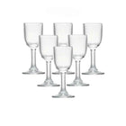 25ml 6PCS Goblet Glass Cup Set Lead-Free Glass Shot Glasses with Stem Liquor Glass Sets for Drinkware Wedding Family Bar Party