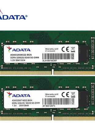 ADATA Laptop Memory RAM DDR4 8GB 16GB 3200MHz SO-DIMM Memory Module for notebook