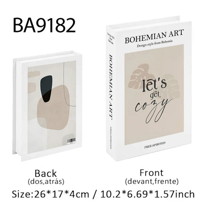 Boho Bauhaus Picasso Matisse Cucina Libri finti Decorazione Tavolino di moda di lusso Scatola portaoggetti decorativa Decorazione estetica