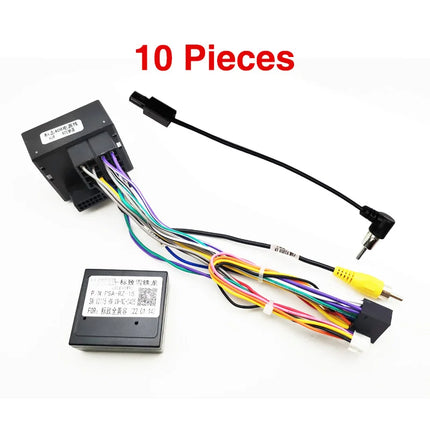 Decodificatore CAN Bus cablaggio quadlock, ritenzione BSI SWC, telaio radio Android P&P 16 pin, per Peugeot 208 2008 308 Citroen C4 C3