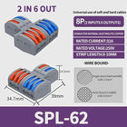 1 In Multiple Out Push-in Electrical Wire Connector Terminal Block Universal Fast Wiring Cable Connectors For Cable Connection