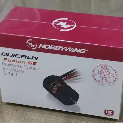 Hobbywing QuicRun Fusion SE 1200KV / 1800KV Sensored Brushless Motor Built In 40A ESC 2 in 1 Waterproof For 1/10 1/8 RC Car part
