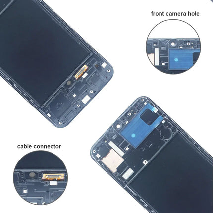 Display LCD AMOLED per Samsung Galaxy A30, Schermo Touch con Digitalizzatore, Assemblaggio Completo con Cornice per Samsung A30 A305F A305G