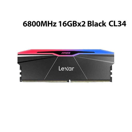 Lexar ARES RGB DDR5 RAM 16GBx2 6800MHz/6400MHz Intel XMP 3.0/AMD EXPO Desktop Memory for PC Gaming Computer Memory