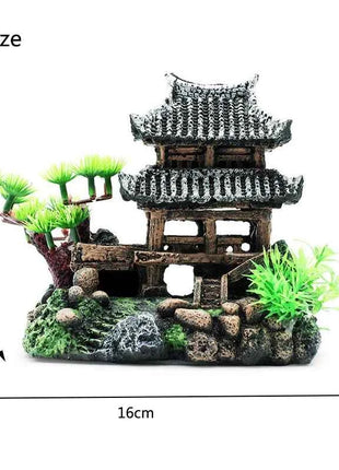 Resin Aquarium Rockery Mountain Decoration Artificial View Rock Cave Stone Tree Fish Tank Ornament Aquarium Decor Home New