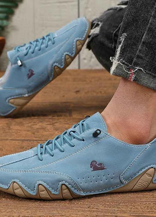 Classic Loafers Trendy Durable Artificial Leather Waterproof Anti Slip Casual Shoes for Outdoor Walking Men’s Motorcycle Boots