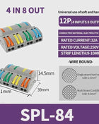 1 In Multiple Out Push-in Electrical Wire Connector Terminal Block Universal Fast Wiring Cable Connectors For Cable Connection