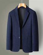 Blazer Uomo Slim Fit a Quadri - Stile British Cerimonia 2025
