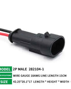 5/20/100sets HID Waterproof Connectors 1/2/3/4/5/6 Pin Car Electrical Wire Connector Plug Truck Harness with 15CM Wire Cable