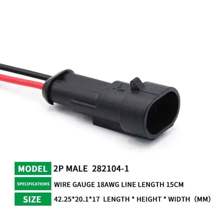 5/20/100sets HID Waterproof Connectors 1/2/3/4/5/6 Pin Car Electrical Wire Connector Plug Truck Harness with 15CM Wire Cable