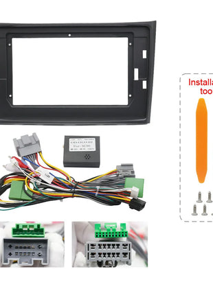 2 Din Canbus Box Decoder Da 10.1 Pollici per Volvo XC90 2003-2014 Cruscotto Cavo di Navigazione Telaio Auto Fascia Adattatore Pannello Kit