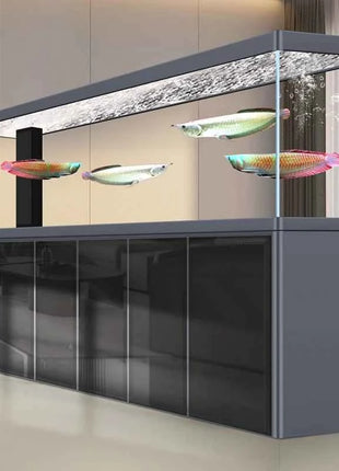 Glass Aquariums for Indoor Fish Large Freshwater FishTanks Full Set Frameless Houseuse Fish Tanks