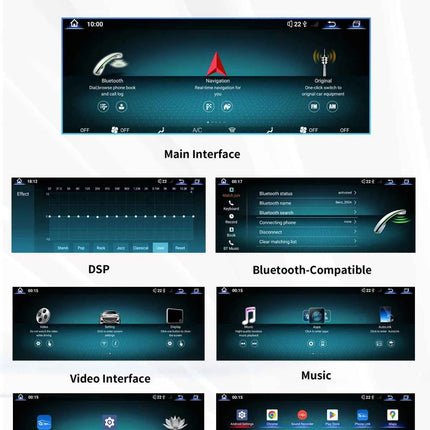 Uckazy 12.8" 2400*900 Snapdragon 665 Android 14 Car Multimedia Wireless CarPlay For Mercedes Benz E Class W212 2009 - 2015 Car Radio Player Video DSP Stereo Touch Screen 4G WiFi BT