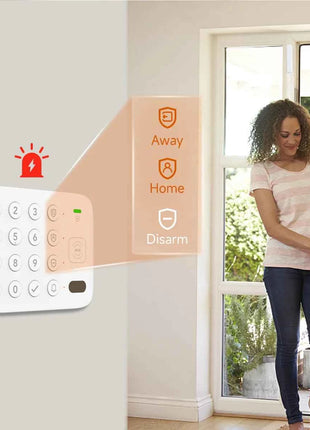 Sistema di Allarme Domestico Wireless Intelligente CPVAN con Pannello di Sicurezza WIFI 4G, Kit Allarme con Tastiera, Supporta il Controllo Tuya/Smart Life