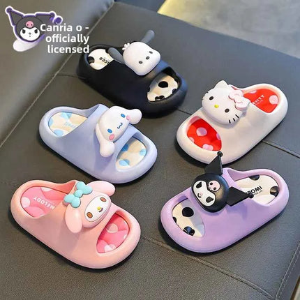 Ciabatte Estive da Principessa per Bambine, Graziose Pantofole da Interno con Cartoni Animati, Antiscivolo, per Neonati, Design Fresco Genitore-Figlio
