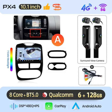 AWESAFE 10" Android Radio For Renault Clio 4 2012-2019 Wireless CarPlay GPS Navigation 4G CAN-BUS Plug and Play Autoradio DSP BT