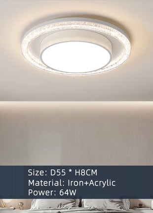 Lampada da soffitto moderna e creativa a LED con attenuazione remota Luci del soggiorno Camera da letto Studio Illuminazione Lustre Decorazioni per la casa Apparecchi per bambini