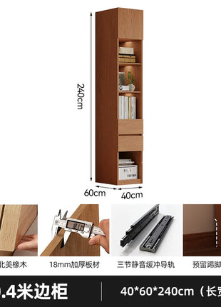 Armadio in Legno Massello di Rovere — Stile Nordico Scandinavo | Guardaroba Modulare per Camera da Letto