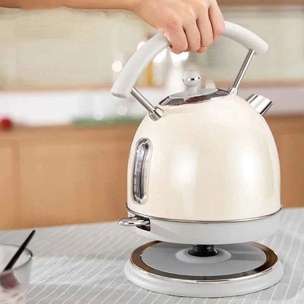 1.8L Retro Electric Kettle Household Quick Kettle Automatic Power Off With Temperature Display Teapot Keep Warm Kettle 1800W