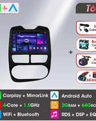 Srnubi 2 Din Android Carplay Car Radio for Renault Clio 4 2012 - 2019 Multimedia Player 2Din GPS Stereo 4G WIFI DVD Head Unit