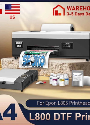 A4 DTF Printer For Epson L805 Impressora A4 Direct to Film Printing Machine A4 DTF Printer For T-Shirt Hoodies Shoes A4 DTF