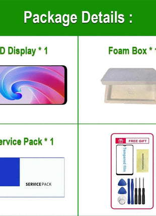 6.59" Display For OPPO A96 4G LCD CPH2333 LCD Display Touch Screen Digitizer Assembly For A96 4G LCD Display Screen Replacements