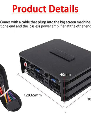 Car Power Amplifier 4*60W Way DSP Car Audio Speaker Amplifier Lossless Audio Processor For Android Large Screen Dedicated