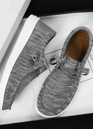 Dude Canvas Shoes Men Casual Slip on Shoes Alpargatas Hombre Moccasins Mocassin Homme Lightweight Breathable Plus Big Size 50