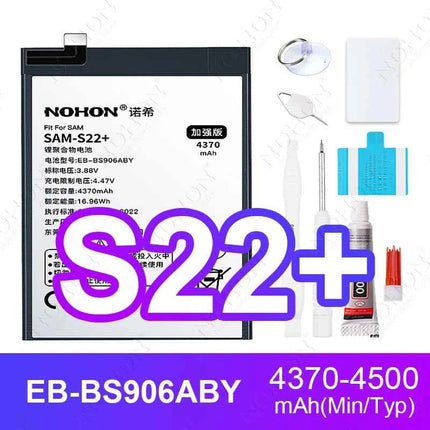 NOHON Phone Battery for Samsung Galaxy S24 S23 S22 Ultra S21 S20 Plus S10 S10E S9 S8 S7 S6 S10+ S20+ S21+ S23+ S24+ Batteries