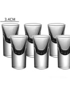 Set Bicchierini Shot 15ml Fondo Spesso Trasparente per Liquori e Spirits - 2/6/12 Pezzi