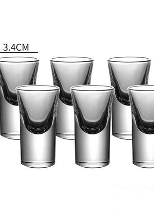 Set Bicchierini Shot 15ml Fondo Spesso Trasparente per Liquori e Spirits - 2/6/12 Pezzi