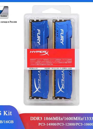 Memoria  DDR3 8GB 16GB 2x4GB (2x8GB) Kit RAM 1866MHz 1600MHz 1333MHz Desktop RAM 240Pins 1.5V DIMM PC Fury Memory Module