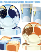 Nuovo cartone animato Cani Decorazione festa di compleanno Set completo Kit Cane blu Buon compleanno Piatti Tovaglioli Tazze Articoli per la tavola Bomboniera per bambini
