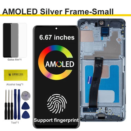 AMOLED Per Samsung Galaxy S20Ultra G988 G988U G988B/DS Display LCD Touch Screen Digitizer con Cornice Per Samsumg S20 Ultra LCD