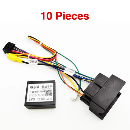 MQB Quadlock Cablaggio decodificatore CAN Bus a 52 pin, supporto SWC, adattatore radio Android Plug & Play a 16 pin per VW Golf 7 Passat B8