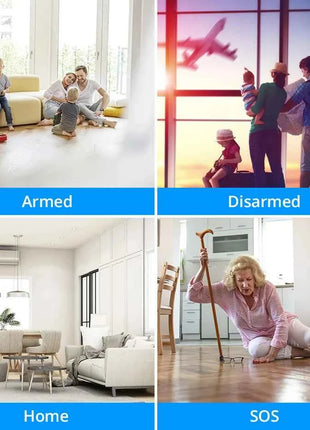 KERUI Tuya Smart WIFI Sistema di Allarme di Sicurezza Kit 110dB Wireless Forte Sirena Interna/Esterna Corno Casa Antifurto Sensore Porta di Movimento