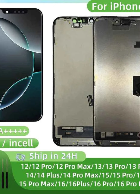 INCELL 16 Pro Max Per iPhone 12 LCD 12Pro Display 13ProMax Schermo Face ID Touch 15 14 Plus 13 MINI Display 15 Pro Max 16 16Pro